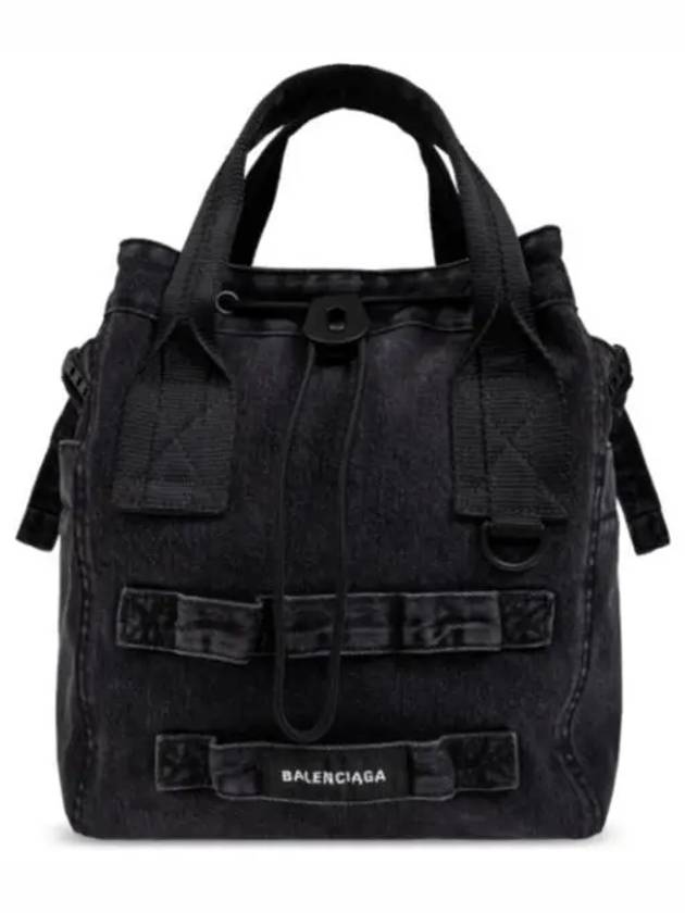 Shoulder Bag 6440292AA7R 1000 VINTAGE BLACK DIRTY - BALENCIAGA - BALAAN 2