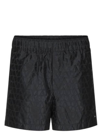 Men's Toile Iconographe Shorts Black - VALENTINO - BALAAN 2