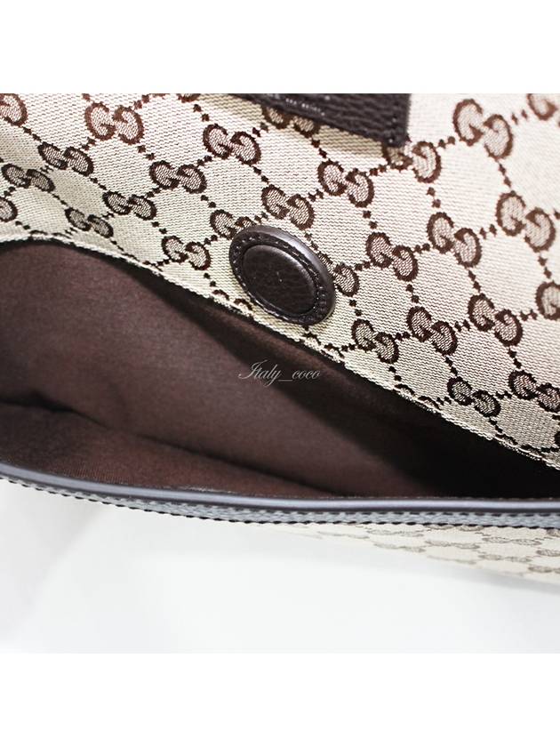 GG Monogram Canvas Messenger Bag Beige - GUCCI - BALAAN 9