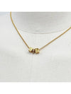 CD logo gold cube necklace 4VDIA33298 - DIOR - BALAAN 7