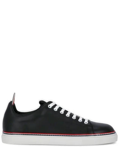 Men s three stripe tab tennis sneakers black - THOM BROWNE - BALAAN 1