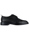 Men's Classic Long Wing Brogue Lace Up Brogue Shoes Black - THOM BROWNE - BALAAN 1