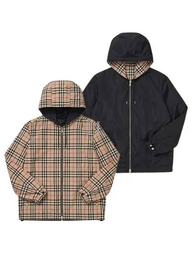 Reversible Vintage Check Hooded Jacket Archive Beige - BURBERRY - BALAAN 2