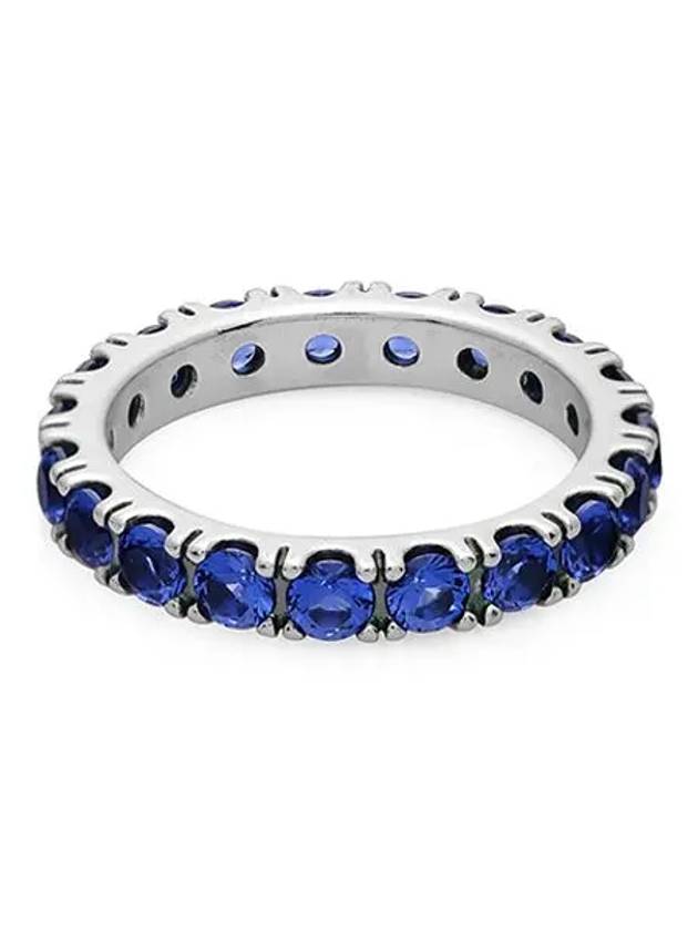 Sparkling Low Eternity Ring Silver Blue - PANDORA - BALAAN 2