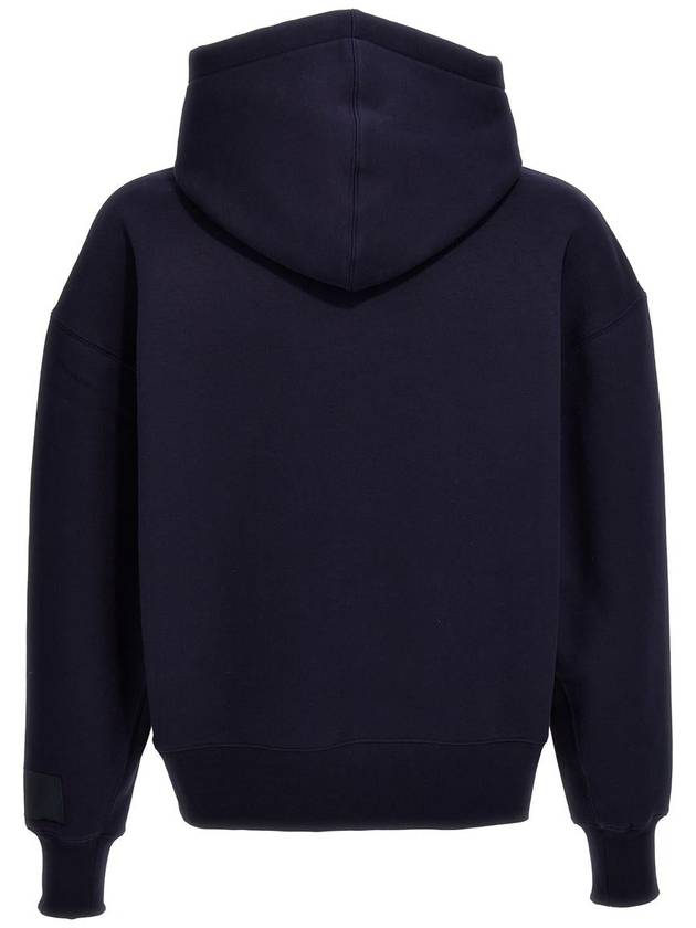 Label Hoodie Navy - AMI - BALAAN 3