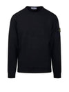 Wappen Patch Crew Neck Cotton Sweatshirt Black - STONE ISLAND - BALAAN 2