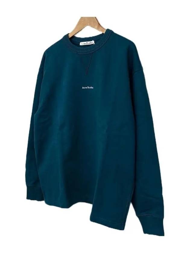 Lettering Logo Sweatshirt Blue - ACNE STUDIOS - BALAAN 3