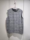 sleeveless tweed check blouse - LANVIN - BALAAN 1