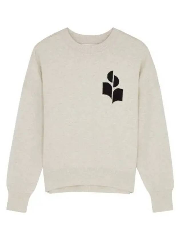 Logo Intarsia Crewneck Sweater Ecru - ISABEL MARANT - BALAAN 2