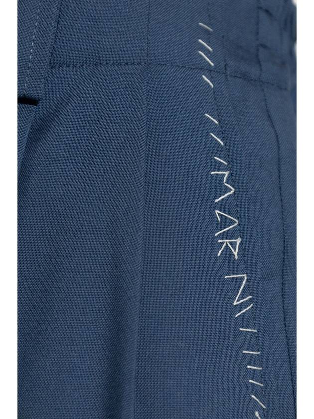 Marni Pleated Trousers, Women's, Blue - MARNI - BALAAN 5