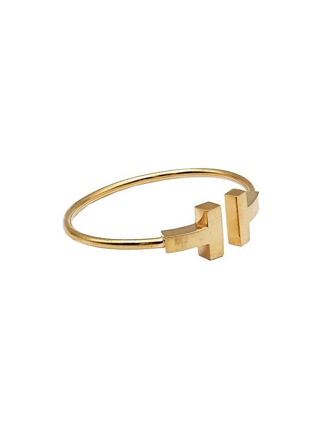 Tiffany Co 18K Gold T Wide Wire Bracelet - TIFFANY & CO. - BALAAN 3