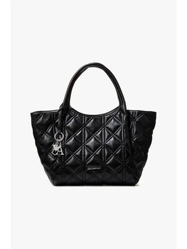 Women s Stitch Diamond Quilted Black - EMPORIO ARMANI - BALAAN 1