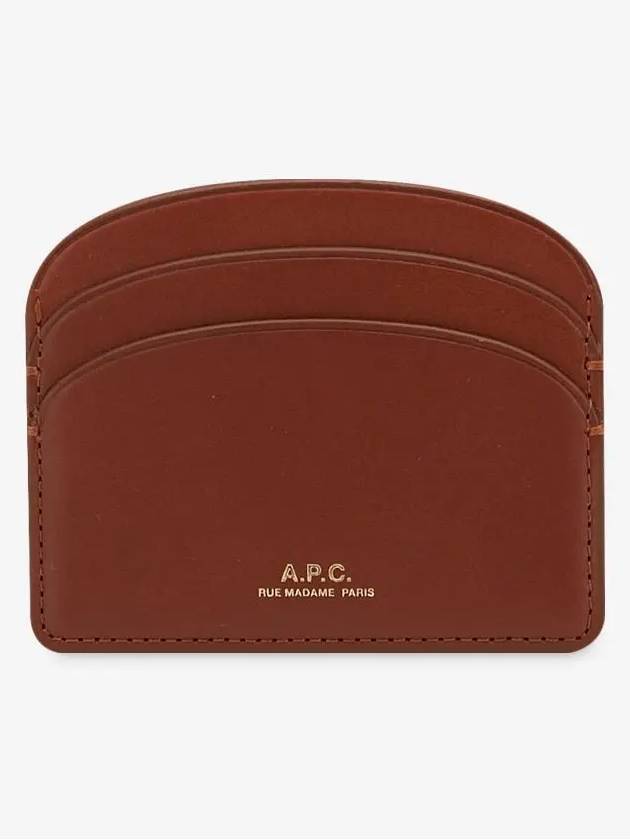 Demi Lune Card Wallet Brown - A.P.C. - BALAAN 3