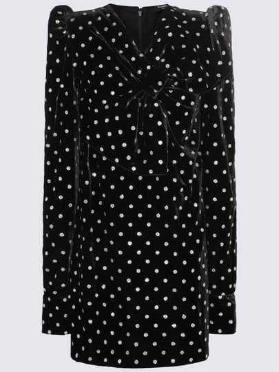 23 fw Velvet Dress WITH Lurex POLKADOTS Motif BF0R9081VD93EAC B0650786957 - BALMAIN - BALAAN 2