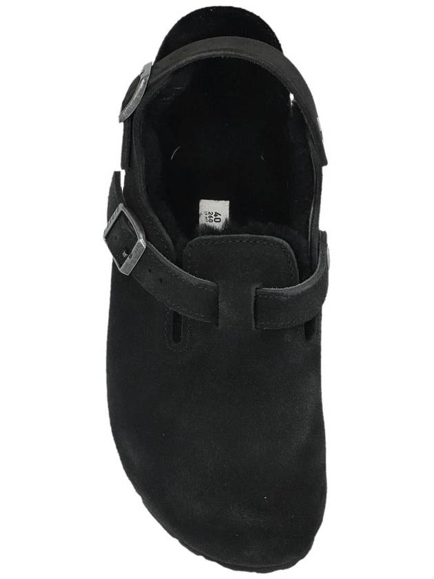 Tokio Shearling Suede Sandals Black - BIRKENSTOCK - BALAAN 5