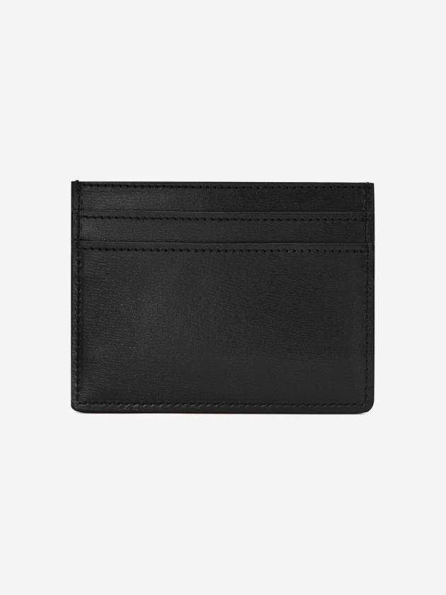 Tiny Monogram Shiny Leather Card Case Black - SAINT LAURENT - BALAAN 3