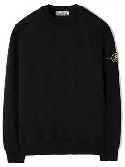 Compass Patch Cotton Sweatshirt Black - STONE ISLAND - BALAAN 2