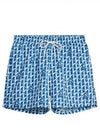 Banks Island Geo Swim Trunk Shorts Blue - J.LINDEBERG - BALAAN 2