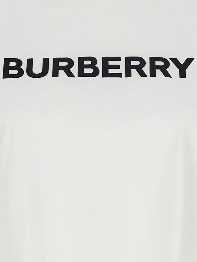 Logo Cotton Short Sleeve T-Shirt White - BURBERRY - BALAAN 5