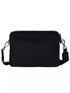 Re-Nylon Saffiano Leather Shoulder Bag Black - PRADA - BALAAN 4