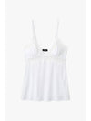 UNDERWEAR Women s Flower Embroidery Lace Tank Top White - EMPORIO ARMANI - BALAAN 1