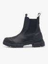 Rubber Chelsea Boots Black - GANNI - BALAAN 2