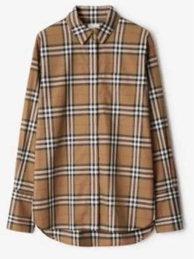 80843101 Checked cotton women s shirt 1329812 - BURBERRY - BALAAN 1