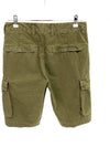 Men's Wappen Cotton Bermuda Cargo Shorts Khaki - STONE ISLAND - BALAAN 5