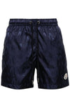 Monogram Jacquard Swim Shorts Blue - MONCLER - BALAAN 1