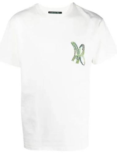 WITH graphic print t-shirt ATB897U WHITE - ANDERSSON BELL - BALAAN 1