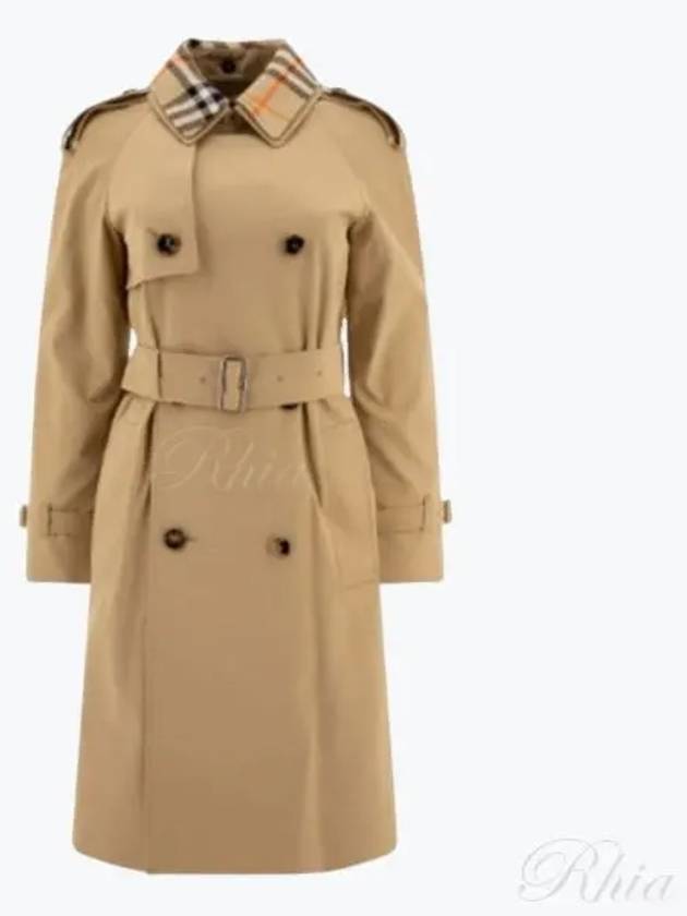 Notched Lapel Trench Coat Beige - BURBERRY - BALAAN 2