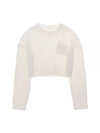 C Aria Crew N05HW707 ZJB Caria Crop Cable Knit Sweater - HELMUT LANG - BALAAN 1