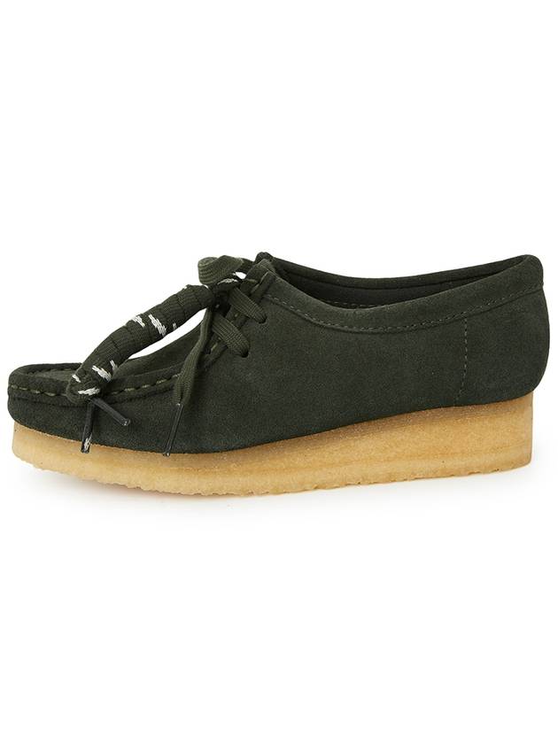 Originals Wallabee Suede Loafer Forest Green - CLARKS - BALAAN 4