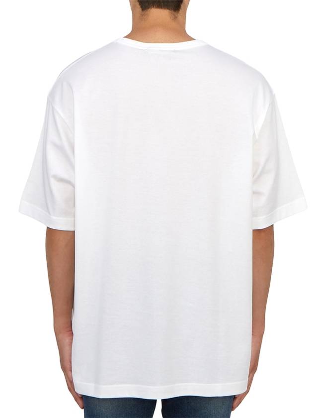 Logo Patch Cotton Short Sleeve T-Shirt White - ACNE STUDIOS - BALAAN 4