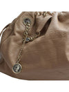 Deep beige leather gold plated big shoulder bag - BVLGARI - BALAAN 7