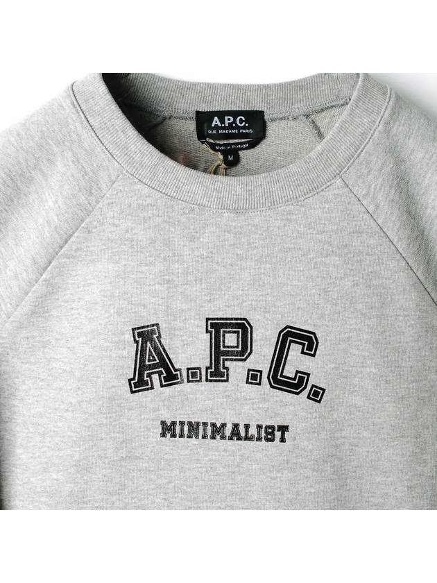 Women's Logo Sweatshirt Grey - A.P.C. - BALAAN 5