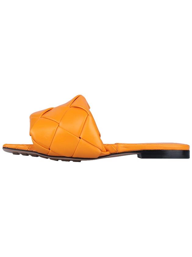 WoMen's Lido Leather Slippers Orange - BOTTEGA VENETA - BALAAN 4