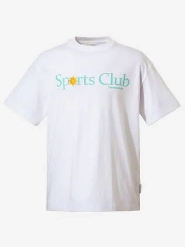 Court Club Lettering Shorts Tee White - NEW BALANCE - BALAAN 1