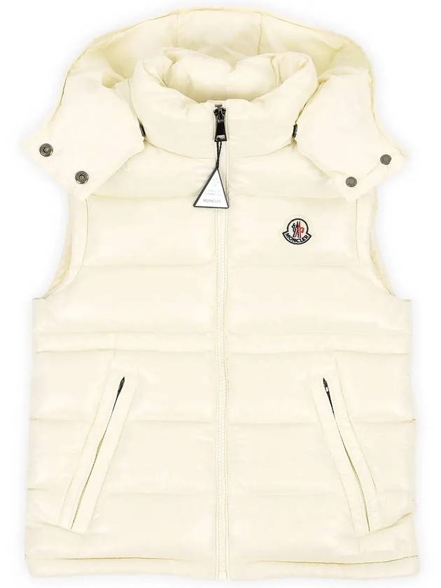 Kids ANIA Down Hooded Padded Vest Ivory 1A00081 68950 070 8 10A - MONCLER - BALAAN 3