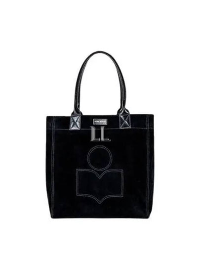 Yenky Small Suede Tote Bag Black - ISABEL MARANT - BALAAN 2