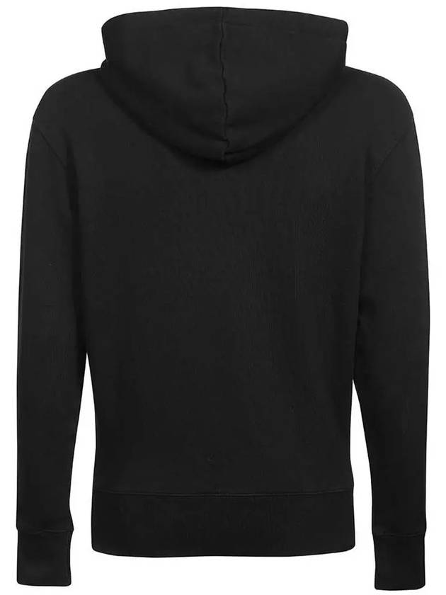 Chillax Fox Patch Classic Hoodie Black - MAISON KITSUNE - BALAAN 4