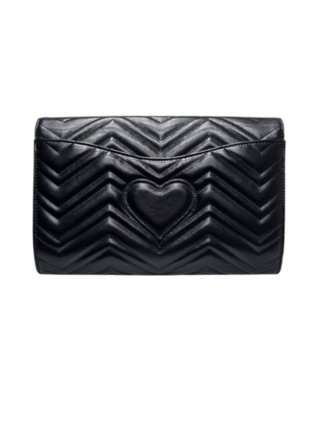 498079 Black Marmont Matelasse Clutch - GUCCI - BALAAN 3