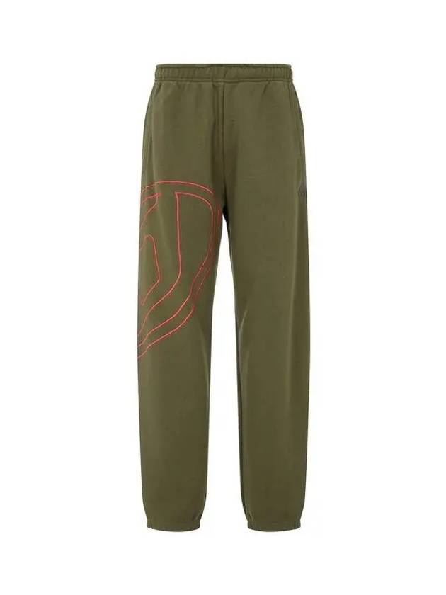 Men's Big Embroidered Logo Jogger Pants Green 271913 - DIESEL - BALAAN 1