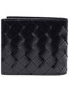 Intrecciato Half Wallet Black - BOTTEGA VENETA - BALAAN 5