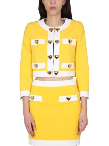 Outerwear 05250424 4028 YELLOW - MOSCHINO - BALAAN 1