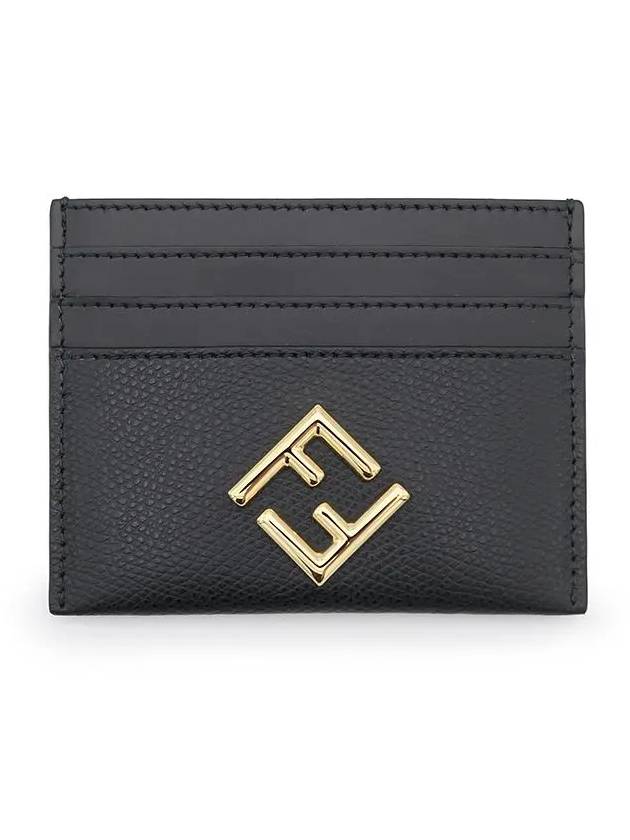 FF Diamond Card Wallet Black - FENDI - BALAAN 3