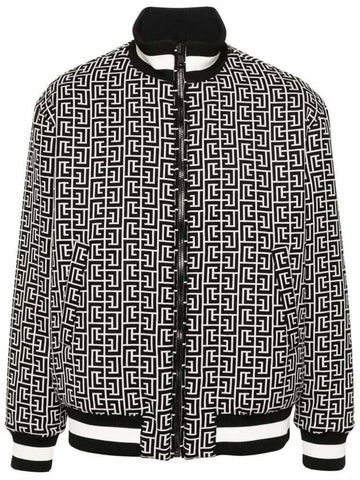 Balmain 'Monogram' Reversible Bomber Jacket - BALMAIN - BALAAN 1