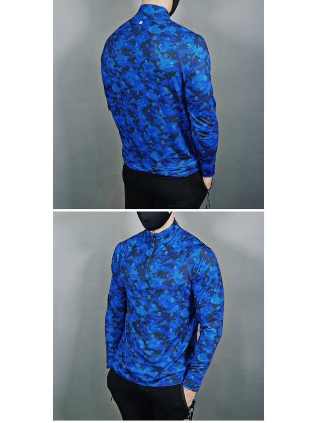 Blue Camo Tech Jersey Zip-Up - G/FORE - BALAAN 4