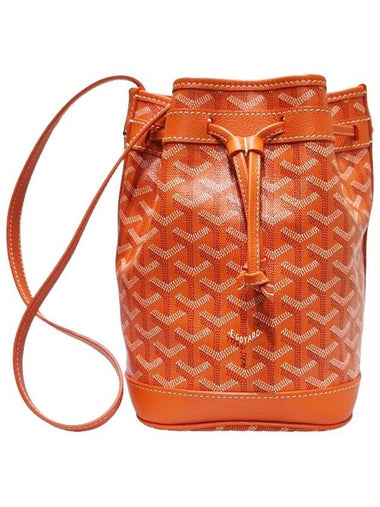 Women s Petit Flo Special Orange PVC PM Bucket Bag - GOYARD - BALAAN 1