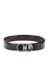 Gancini Reversible Adjustable Calfskin Leather Belt Black - SALVATORE FERRAGAMO - BALAAN 2